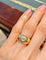 Bague bombée en or jaune 18K et diamant