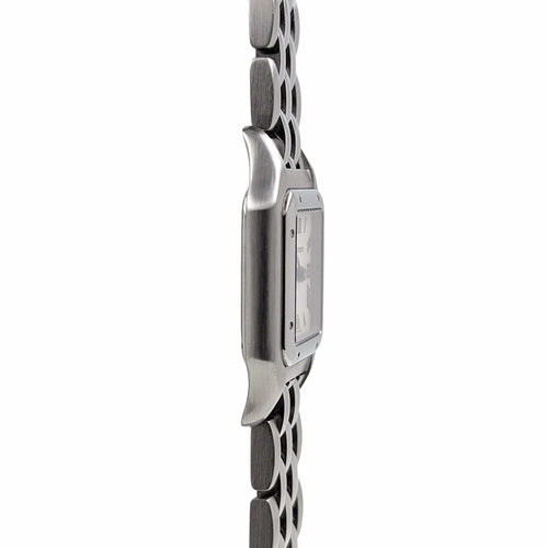 Montre Cartier Panthère RARE Dial Figaro Strap Small model SM ref 1320 Stainless Steel 58 Facettes