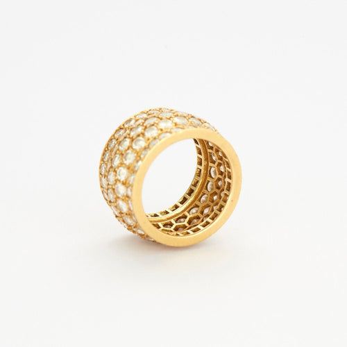 Bague 50 CARTIER - NIGERIA - Bague or jaune pavée de diamants 58 Facettes