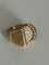 Bague 55 Bague Rétro Fils d'Or Jaune Platine Diamants 58 Facettes LOT 6119