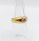 Bague 50 Bague jonc dôme or jaune 18k diamant taille ancienne 0,40 carat 58 Facettes A06197