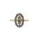 Bague 51.5 Bague marquise art déco or jaune, émeraude et petits diamants 58 Facettes A05530