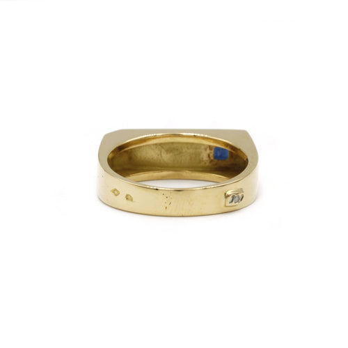 Bague Bague Chevalière Saphir & Diamant 58 Facettes 240207R