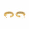 Boucles d'oreilles Boucles d'oreilles Demi créoles Or jaune, Or blanc Diamant 58 Facettes 3855444CN
