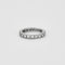 Alliance américaine en or blanc 58 Facettes 240260
