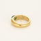 Bague 56 Bague jonc en or jaune et émeraude 58 Facettes GU284