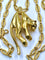 Collier Cartier - Collier « C de Cartier » et pendentif panthère de Cartier, or jaune et diamants 58 Facettes AB435