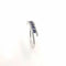 Bague 54 Bague en or blanc sertie de 56 diamants et 10 saphirs 58 Facettes