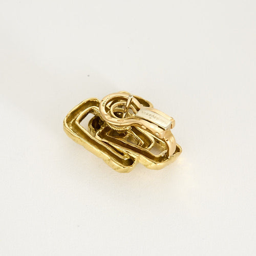 MAUBOUSSIN VINTAGE - Boucles d'oreilles en or jaune