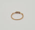 Bague 52 Bague or rose sertie d’améthystes 58 Facettes