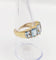 Bague 56 Bague jarretière vintage or jaune 18k topazes et diamants (circa 1980) 58 Facettes A05994