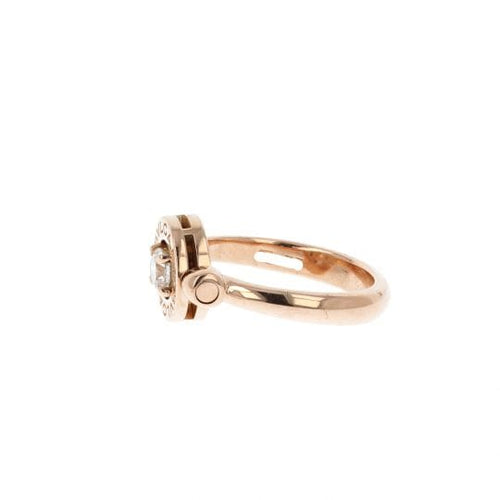 Bague 54 Bulgari Bague Maison Bulgari , Collection 'Bulgari Flip' , Or Rose 18 Carats Et Diamant Taille Brillant 58 Facettes 4362