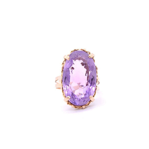 Bague 50 Bague améthyste Violetta Napoléon III, or jaune 58 Facettes 145