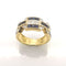 Bague Bague en or sertie de saphirs et diamants 58 Facettes