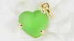 Pendentif POMELLATO - Pendentif Or Cœur pâte de verre verte 58 Facettes 32436