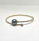 Bracelet Bracelet or, perle de Tahiti et diamant 58 Facettes
