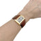 Montre Montre Cartier, "Divan", or jaune, cuir. 58 Facettes 34874