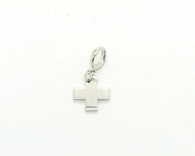 Pendentif Pendentif croix Piaget en or blanc serti de diamants 58 Facettes 6804