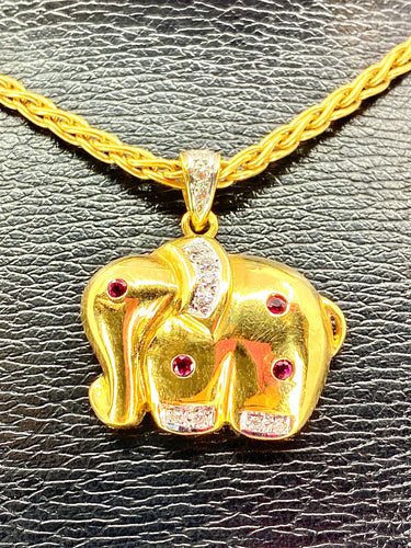 Collier Collier Eléphant 58 Facettes AB120