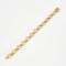 Bracelet Gourmette or jaune et blanc 58 Facettes LP575/1