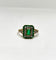 Bague 57 Bague Art Deco or jaune émeraudes et diamants 58 Facettes