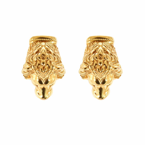 Collier Parure électroformage lion or jaune 58 Facettes LP754-755