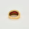 Bague 52.5 Bague jonc or jaune et grenat almandin 58 Facettes COL2882