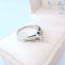 Bague 53.5 Bague de fiançailles Diamants 1,16 carat Or gris 58 Facettes AA 1744
