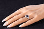 Bague 55 Bague saphir et diamant d'inspiration Art déco des années 1950 : une pièce audacieuse et affirmée 58 Facettes 24332-0063