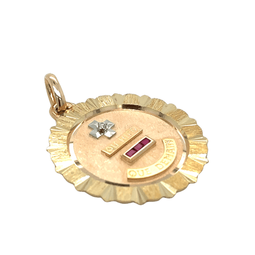 Pendentif Médaille D'amour - Maison Augis - 1970 58 Facettes 11027/19