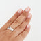 Bague 62 BAGUE OR BLANC AIGUE-MARINE 58 Facettes RÉF 1006/16