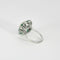 Bague 52 Bague panier ancienne en en or blanc 18K, diamants et émeraudes baguettes. 58 Facettes