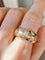 Bague 53 Bague boule constellation en or jaune 18k et diamants 58 Facettes