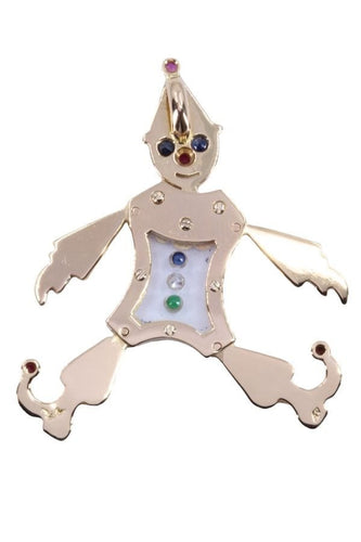 Pendentif PENDENTIF CLOWN ARTICULÉ 58 Facettes 083011
