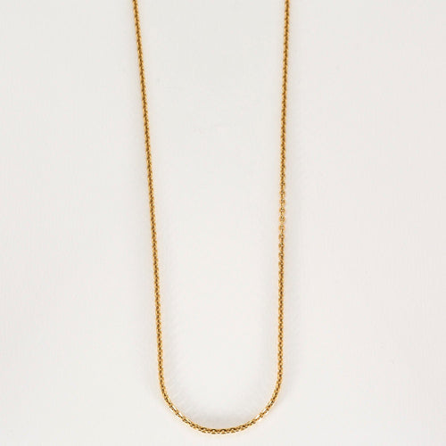 Collier Chaîne or jaune maille forçat 58 Facettes LP918