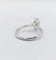 Bague 48.5 Bague solitaire or blanc et diamant Fancy Light Yellow, certificat AIG 58 Facettes A05697