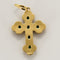 Pendentif Pendentif Croix en or jaune et émeraudes 58 Facettes PER0432X2