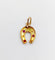 Pendentif Pendentif fer à cheval or jaune, perles et pierres rouges (circa 1900) 58 Facettes A05742