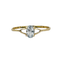 Bague 59.5 Bague en or jaune avec aigue-marine ovale 58 Facettes 2508022