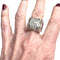 Bague 54 Bague contemporaine en or du 20ème siècle avec diamants 58 Facettes A2654