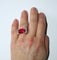 Bague 53.5 Bague Tank Or Jaune Et Platine, Saphir rose Verneuil Et Diamants 58 Facettes 581