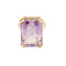 Bague cocktail en or jaune, améthyste