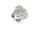 Bague 53 bague cocktail camelia t53 sertie de 188 diamants 4.12ct or blanc 18k 27.5g 58 Facettes 270127