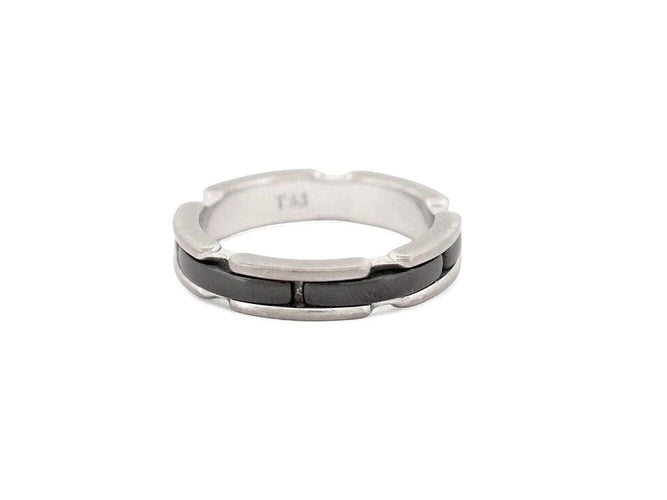 Bague 53 bague CHANEL ultra pm or blanc 18k et ceramique noire 53 58 Facettes 270439