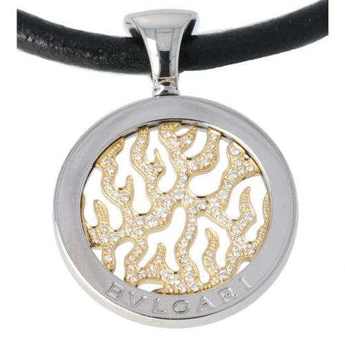 Collier Bvlgari Tondo Fire Pendetif 58 Facettes 3570