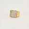Bague 56 Bague large pavage Diamants 58 Facettes
