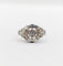 Bague Art Déco or blanc, diamant et monture géométrique 58 Facettes A05884