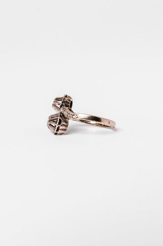Bague 51.5 Bague Toi et Moi en or blanc et diamants 58 Facettes