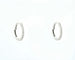 Boucles d'oreilles Boucles d'oreilles créoles serties de diamants de 0,13 ct 58 Facettes 10630