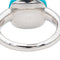 Bague 54 Pomellato Bague Capri Or blanc Turquoise, Diamant 58 Facettes 3726310CN